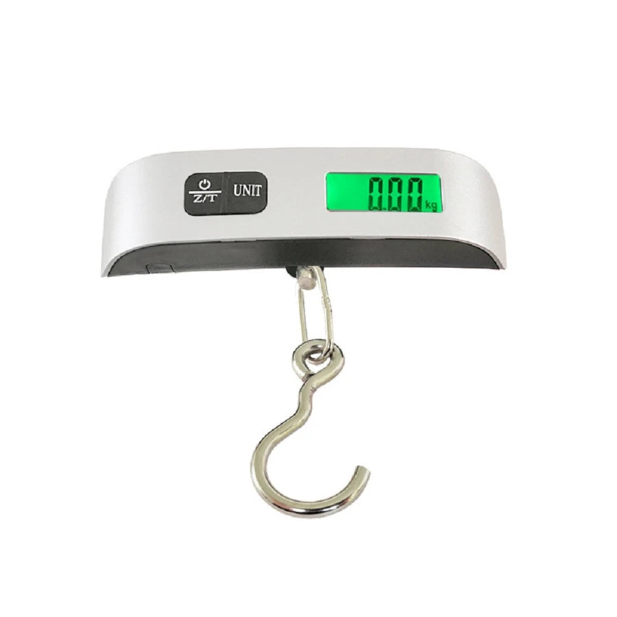 Portable Digital Luggage Scale – LCD Display, 110lb/50kg Hanging Baggage Weigher for Travel