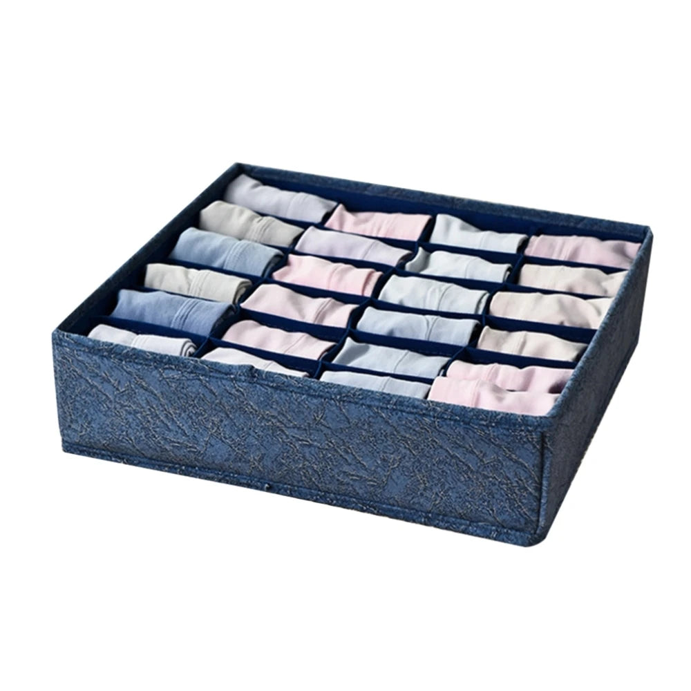 Foldable Underwear & Closet Organizer Box – 6 to 24 Cell Grid