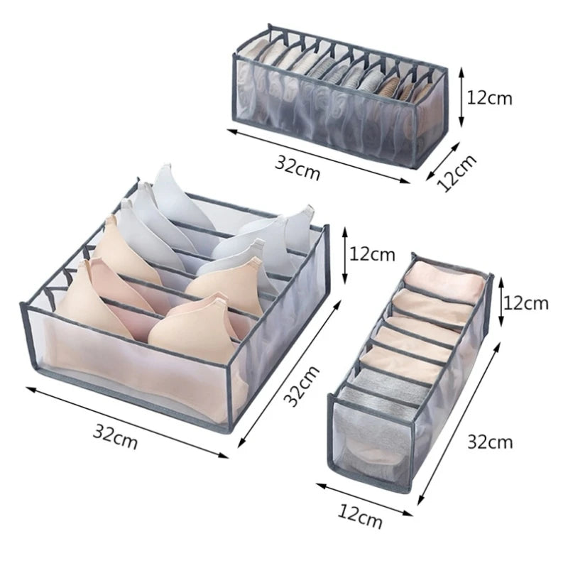 Foldable Underwear & Closet Organizer Box – 6 to 24 Cell Grid