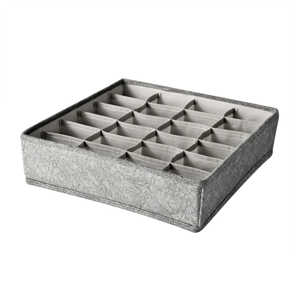 Foldable Underwear & Closet Organizer Box – 6 to 24 Cell Grid