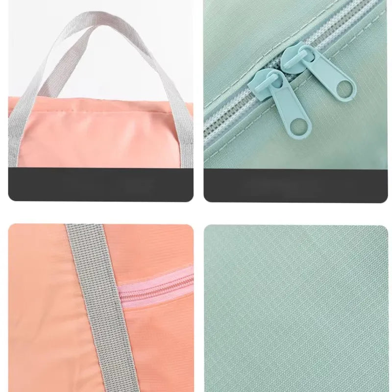 2-Piece Folding Travel Bag Set – Carry-On, Gym, Overnight