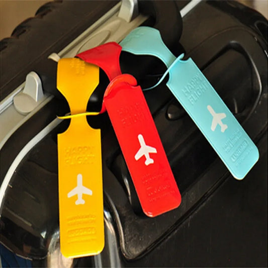 ID Name Address Identification Tag Cute Luggage Tag With Luggage Luggage Tag Airplane PVC Accessories
