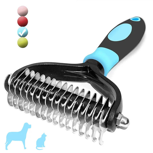 Dog & Cat Grooming Brush – Removes Loose Hair & Undercoat