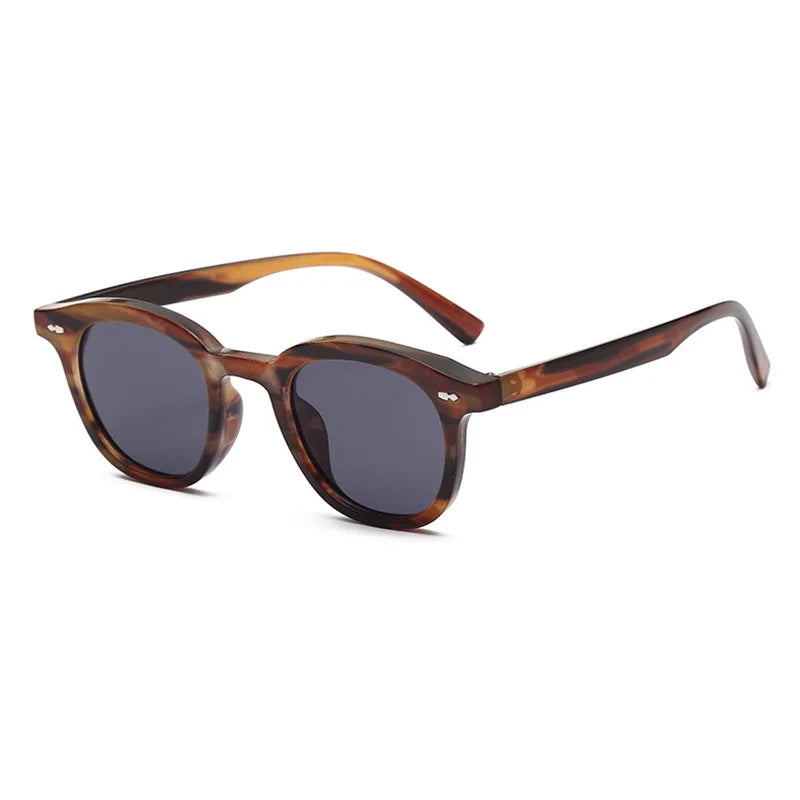 Small Round Sunglasses – Fashion Nail Design, UV400 Protection | Unisex by SHAUNA
