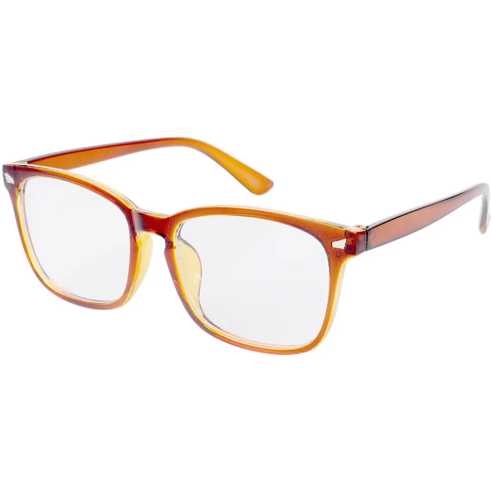 Blue Light Blocking Glasses – Square Frame Anti-Blue Ray Eyewear for Gaming & Screen Use