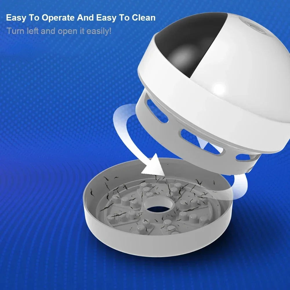 Mini Handheld Desk Vacuum – USB Rechargeable & Cordless Cleaner for Crumbs, Dust & Keyboards