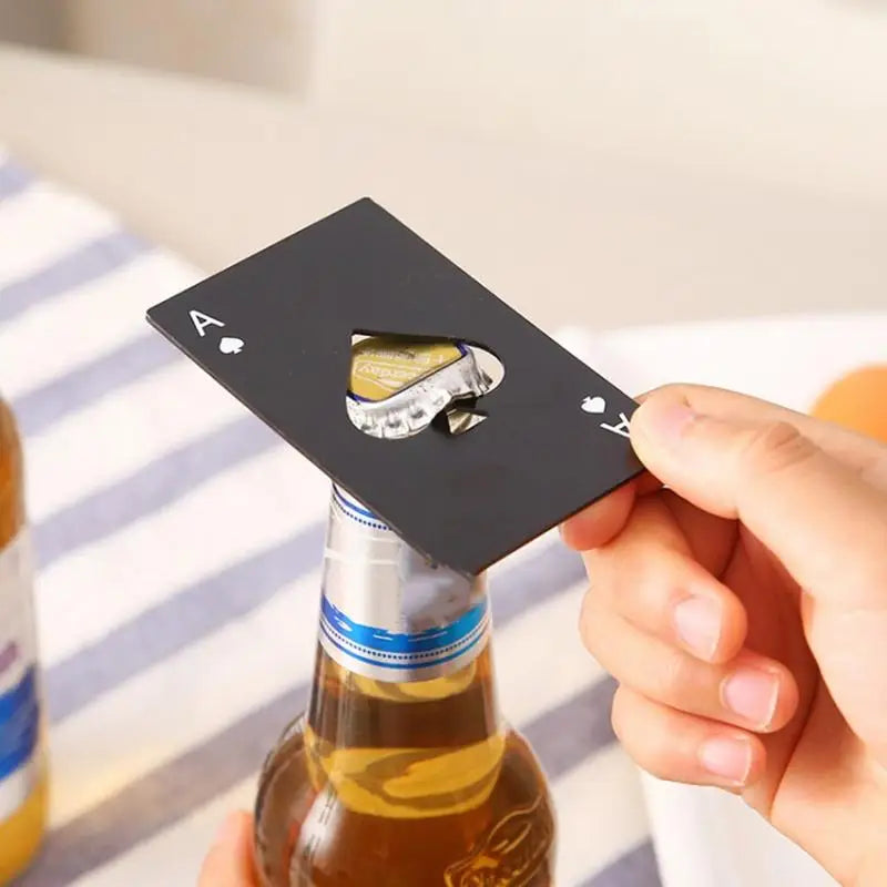 Ace of Spades Card Bottle Opener – Wallet-Sized Beer Opener