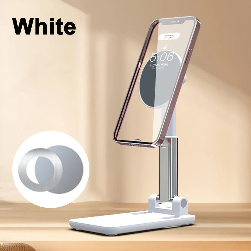 Magnetic Foldable Phone Stand – Adjustable Desktop Holder for Smartphones & Tablets