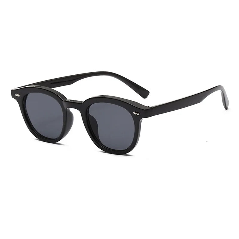 Small Round Sunglasses – Fashion Nail Design, UV400 Protection | Unisex by SHAUNA