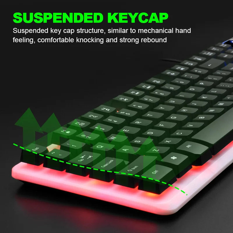 GTX350 LED Keyboard + Mouse Kit – LIMEIDE USB Combo