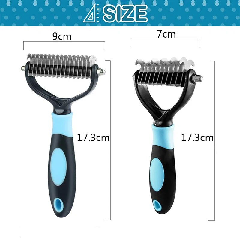 Dog & Cat Grooming Brush – Removes Loose Hair & Undercoat
