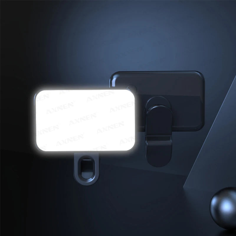 Portable Selfie Light – 3-Color Adjustable Fill Light for Phones & Laptops