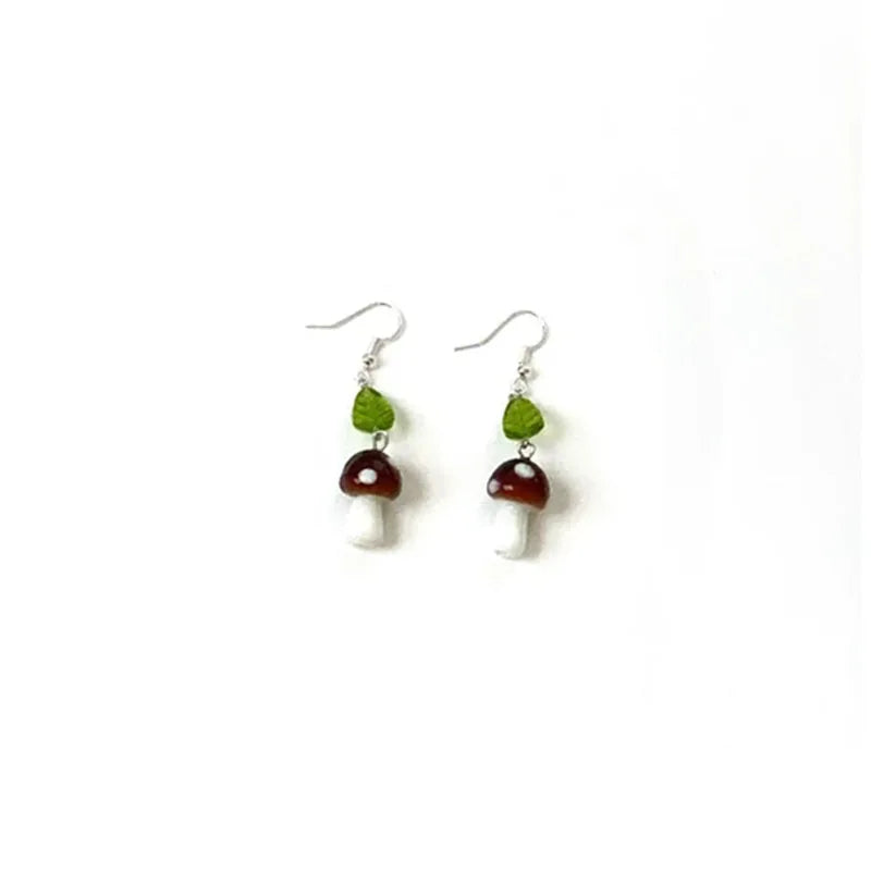 Mystical Boho Mushroom Dangle Earrings –Trending Handmade Jewelry