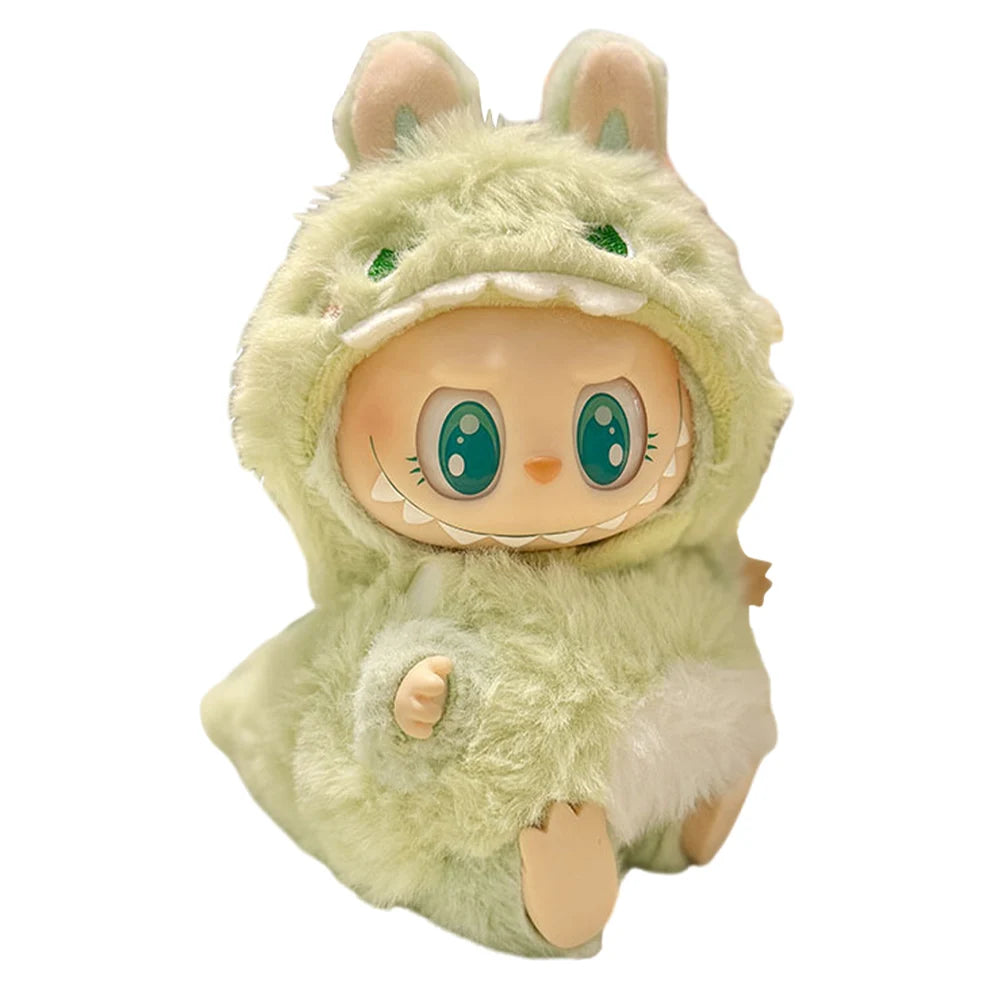 Mini Labubu Doll Clothes – 17cm Kpop Overalls Outfit (Clothes Only)