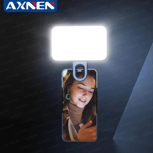 Portable Selfie Light – 3-Color Adjustable Fill Light for Phones & Laptops