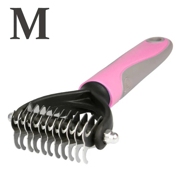 Dog & Cat Grooming Brush – Removes Loose Hair & Undercoat