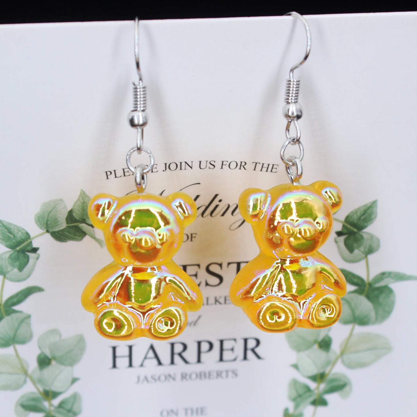 Colorful Acrylic Mushroom Drop Earrings – Cute Jewelry Gift for Girls & Women