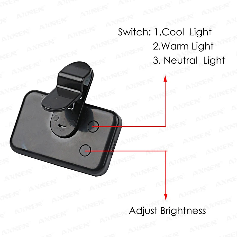 Portable Selfie Light – 3-Color Adjustable Fill Light for Phones & Laptops