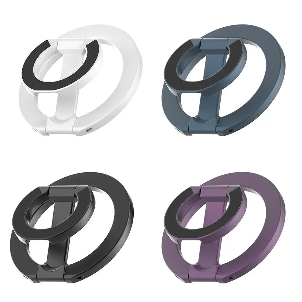 Xrea Double-Sided Magnetic Phone Holder – Metal Desktop Stand Compatible with MagSafe