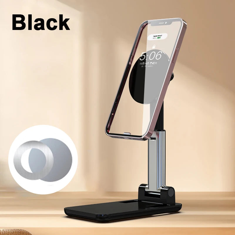 Magnetic Foldable Phone Stand – Adjustable Desktop Holder for Smartphones & Tablets