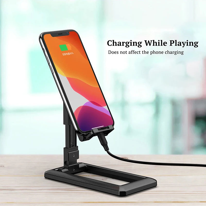 Universal Foldable Phone Stand – Adjustable Desktop Holder for iPhone, Samsung, Huawei & More