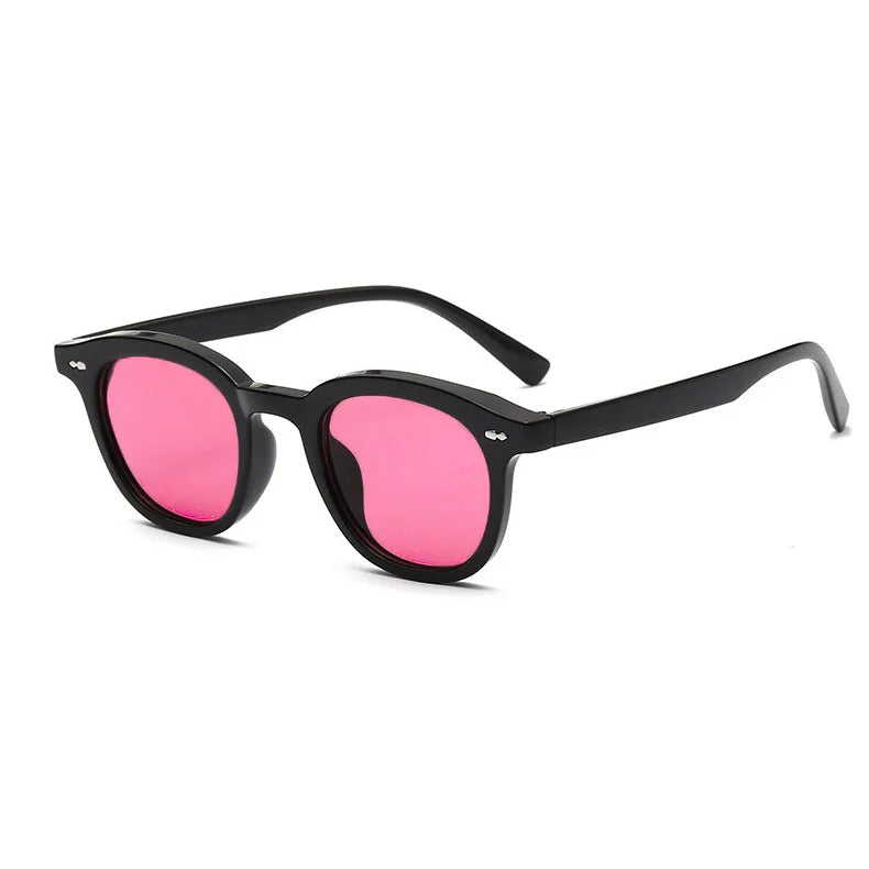 Small Round Sunglasses – Fashion Nail Design, UV400 Protection | Unisex by SHAUNA