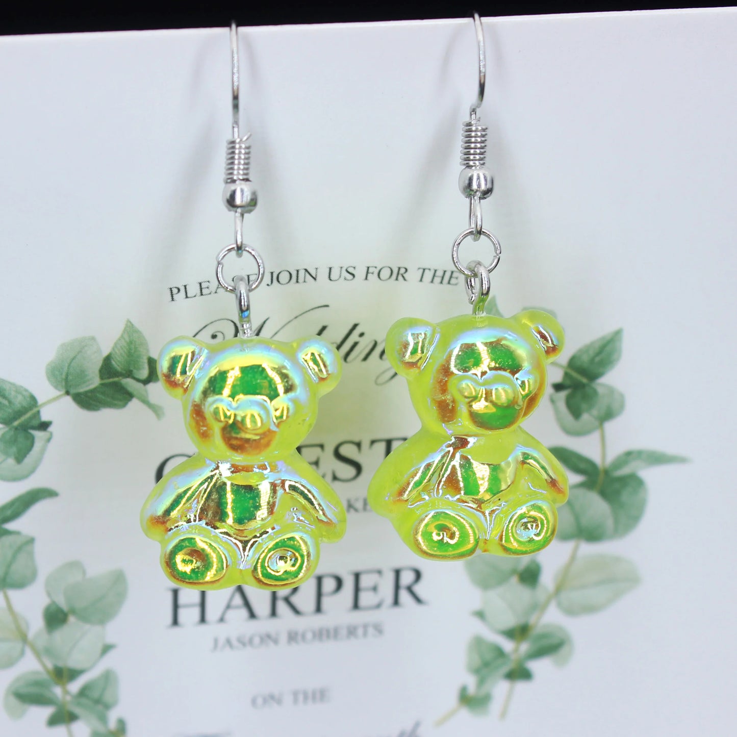 Colorful Acrylic Mushroom Drop Earrings – Cute Jewelry Gift for Girls & Women