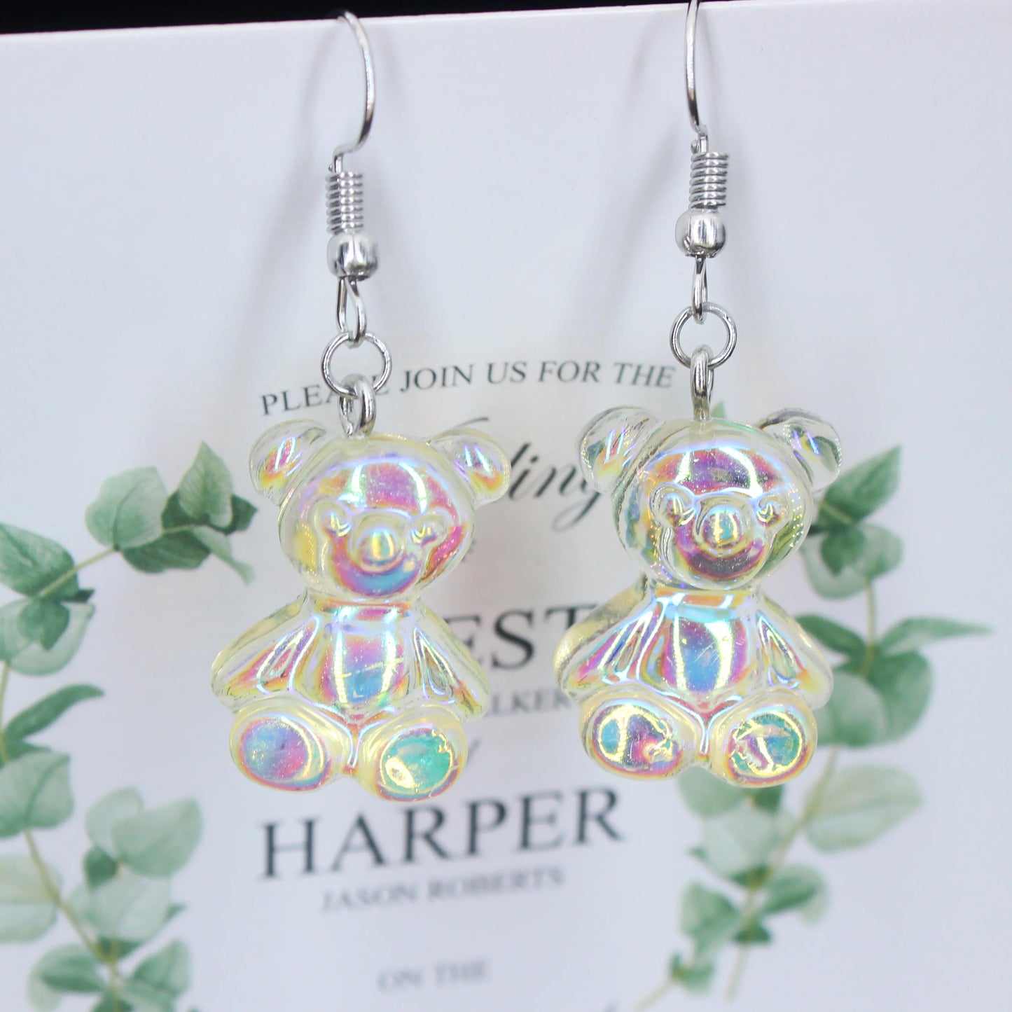 Colorful Acrylic Mushroom Drop Earrings – Cute Jewelry Gift for Girls & Women
