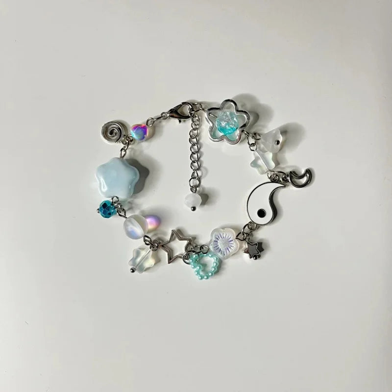 SatoSugu Anime Matching Bracelets – Yin & Yang Charm Set