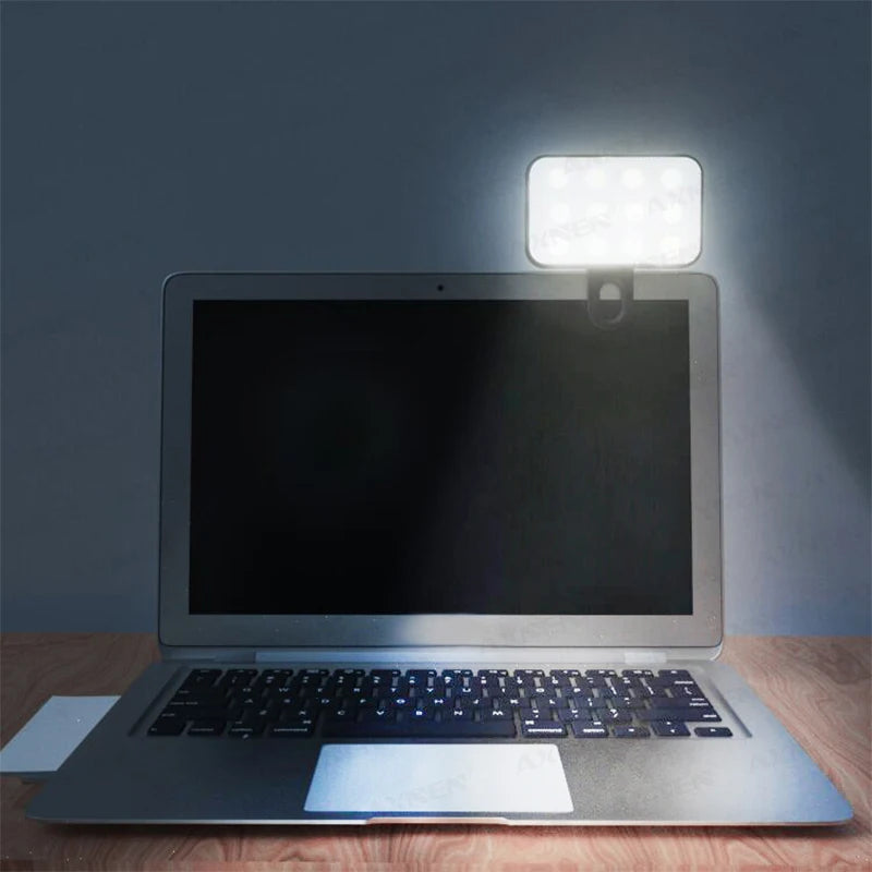 Portable Selfie Light – 3-Color Adjustable Fill Light for Phones & Laptops