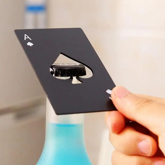 Ace of Spades Card Bottle Opener – Wallet-Sized Beer Opener