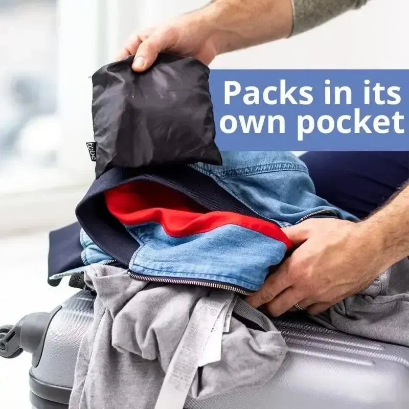 Fillable Travel Pillowcase & Organizer – Carry-On Airplane Cushion & Storage Bag in One