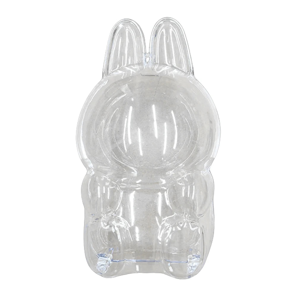 Cute Labubu Display Case – Clear Cover for Plush Party Dolls!