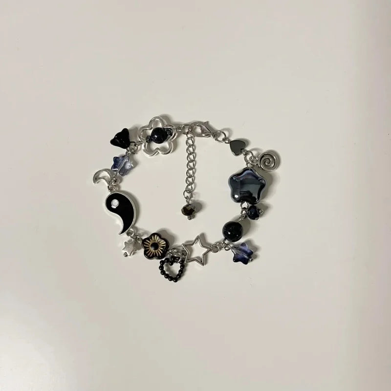 SatoSugu Anime Matching Bracelets – Yin & Yang Charm Set