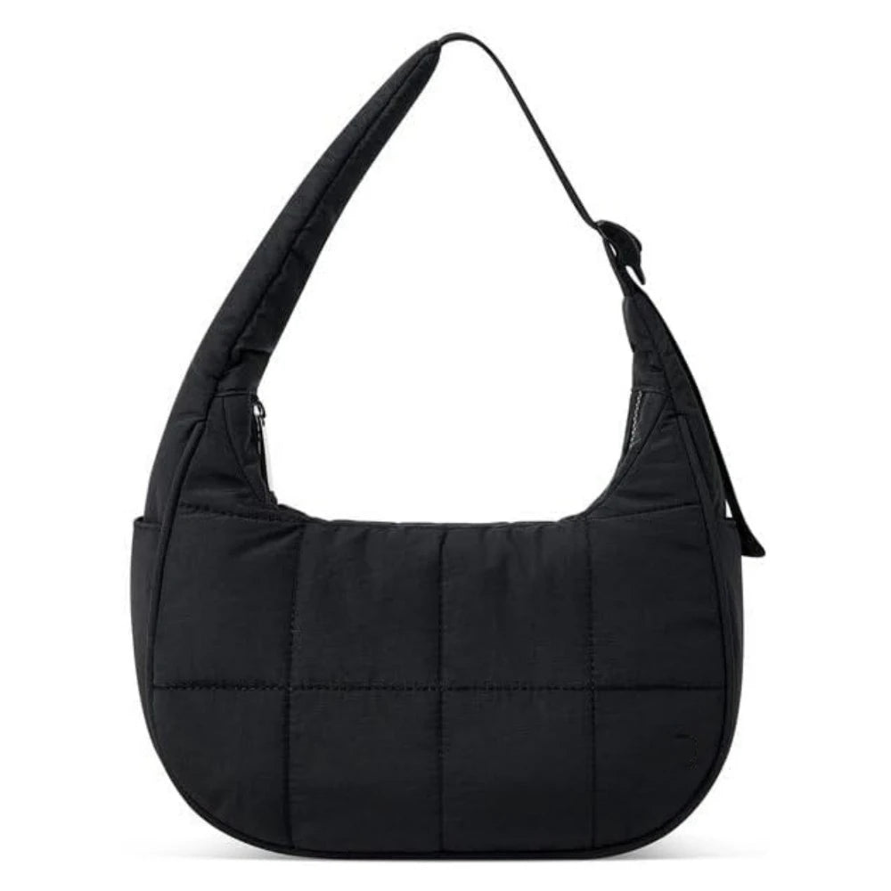 Trendy Puffer Nylon Shoulder Bag – Waterproof, Large-Capacity Underarm Tote