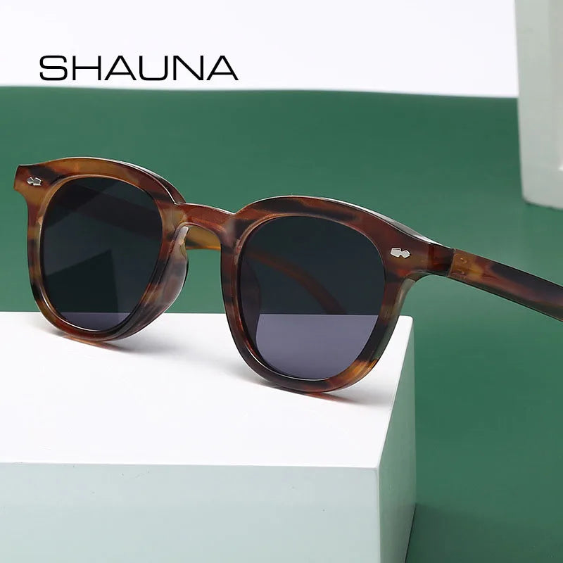 Small Round Sunglasses – Fashion Nail Design, UV400 Protection | Unisex by SHAUNA